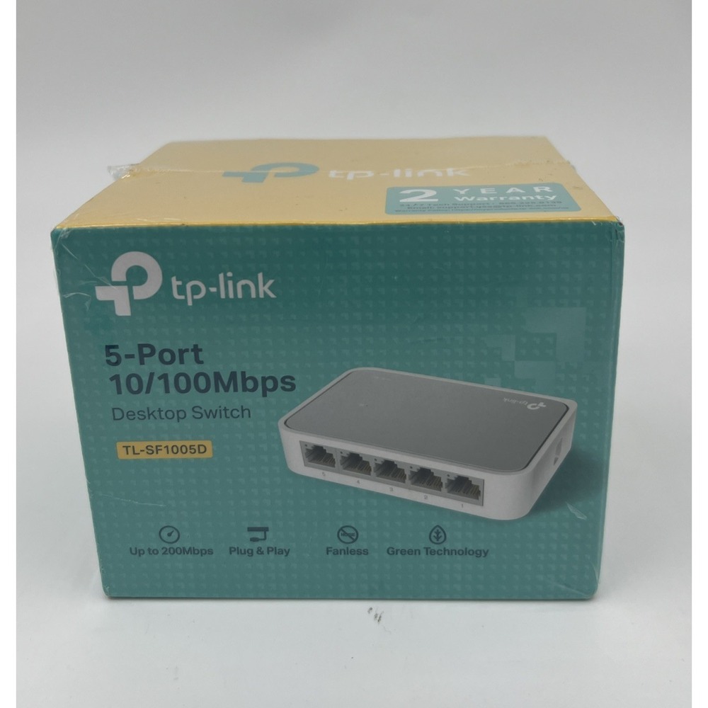 New TP-Link TL-SF-1005D 5-Port Gigabit Ethernet Desktop Switch White